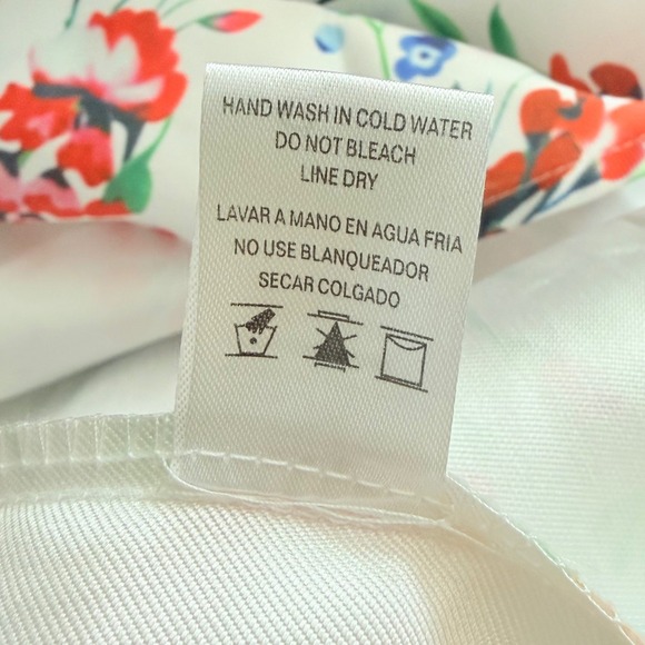 Miss Avenue Strapless Floral Fit and Flare Dress White Red floral size Large - Picture 8 of 9